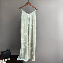 Load image into Gallery viewer, Mooirue Summer 2019 Women Tank Dress Casual Stripe White Green Black Long Camisole Slim Women Beach Cami Dress